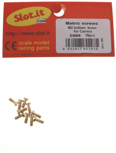 Slot.it Zubeh�r SICH89 Schrauben M 2,5 x 6mm f. Carrera