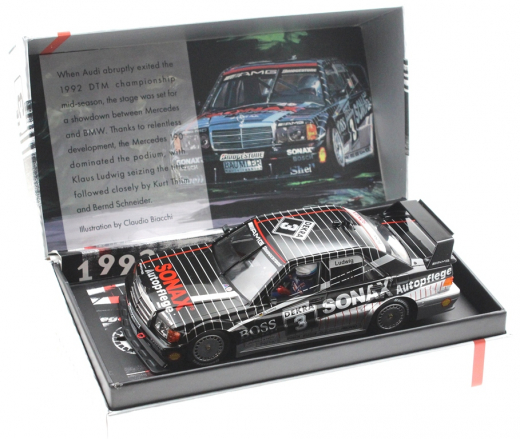 Slot.it Fahrzeuge SICW25 Mercedes 190 No. 3 Edition, Collectors Box, Rennversion, Kunststo?-Chassis