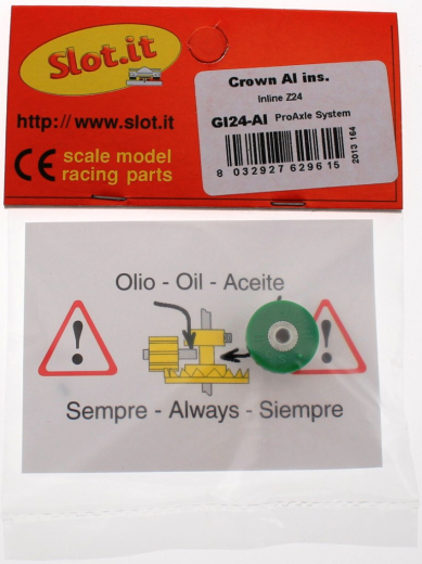 Slot.it Zubeh�r SIGI24AL Kronzahnrad 24Z M50 f. 2,38 mm Alunabe