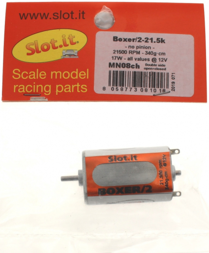 Slot.it Zubeh�r SIMN08CH Motor Boxer/2 21,5K (21500U/12V) m.�2mm Antriebswelle