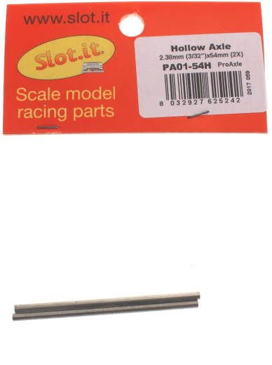 Slot.it Zubeh�r SIPA0154H Achsen �2,38x54mm Hollow Stahl (Hohlachse)