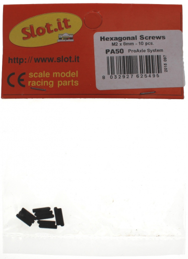 Slot.it Zubeh�r SIPA50 Innensechskantschrauben M2x8mm Stahl 10er