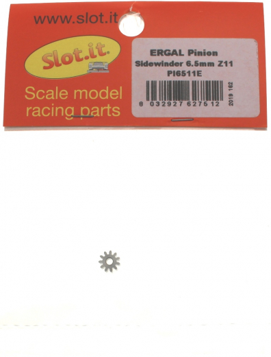 Slot.it Zubeh�r SIPI6511E Motorritzel 11Z �6,5mm Aluminium f.�2mm