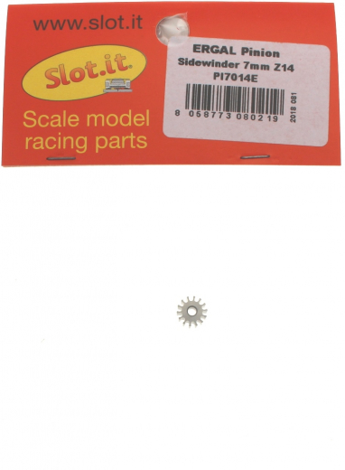 Slot.it Zubeh�r SIPI7014E Motorritzel 14Z �7mm Aluminium f.�2mm