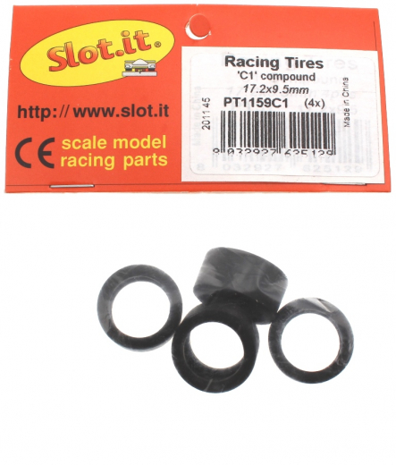 Slot.it Zubeh�r SIPT1159C1 Reifen �17,2x9,5mm dwg 1159 Slicks C1