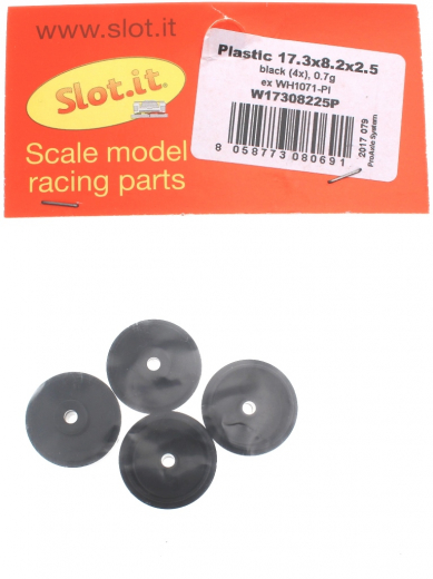 Slot.it Zubeh�r SIW17308225P Felgen �17,3x8,2x2,5mm Plastik f.�2,38mm (ex-WH1071PL/PA18PL)
