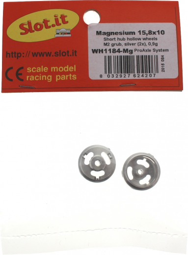 Slot.it Zubeh�r SIWH1184MG Felgen 15x10mm Schmal-Bund Magnesium m