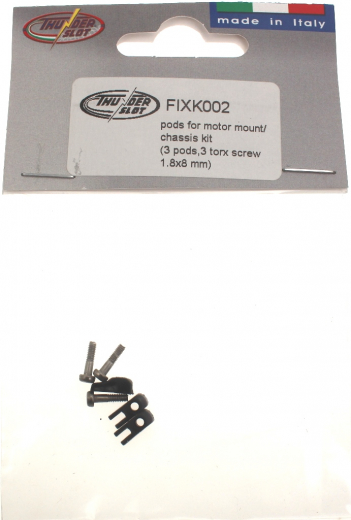 Thunderslot Ersatzteile + Zubeh�r FIXK002 H�lsen f�r Motortr�ger/Chassis Kit (3 H�lsen, 3 Innensechsrundschrauben Gr��e 6 metrisch 1,8 x 8mm)