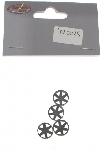 Thunderslot Ersatzteile + Zubehr IN001S Lola spyder Felgeneinsatz (4 Stck)