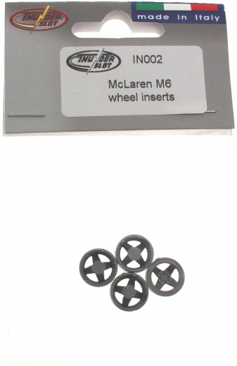 Thunderslot Ersatzteile + Zubeh�r IN002 McLaren M6 Can-Am Felgeneinsatz (4 St�ck)