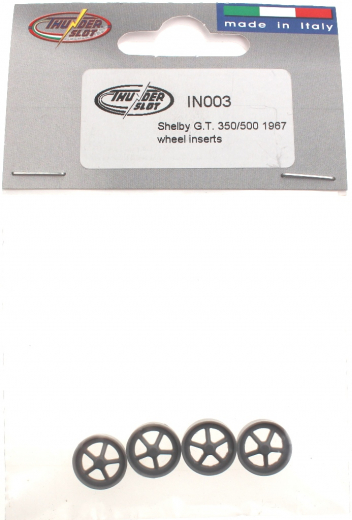 Thunderslot Ersatzteile + Zubeh�r IN003 Shelby GT 350 Felgeneinsatz (4 St�ck)