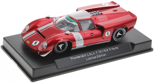 Thunderslot Fahrzeuge ITLTD001 LOLA T70 MKIII TRIBUTE Limited Edition ROTMETALLIC