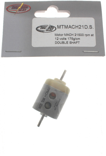 Thunderslot Ersatzteile + Zubehr MTMACH21DS Motor Mach 21.500 U/min bei 12 Volt 175g/cm beidseitige Motorwelle