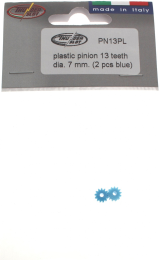 Thunderslot Ersatzteile + Zubeh�r PN13PL Motorritzel Kunststoff 13 Z�hne 7mm (2 St�ck)