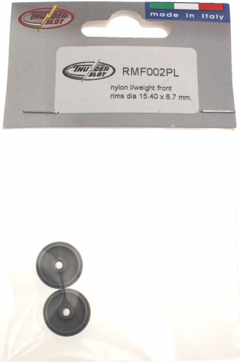 Thunderslot Ersatzteile + Zubeh�r RMF002PL Leichte Felgen Vorderachse 15,02 x 6,8 mm Nylon (2 St�ck)