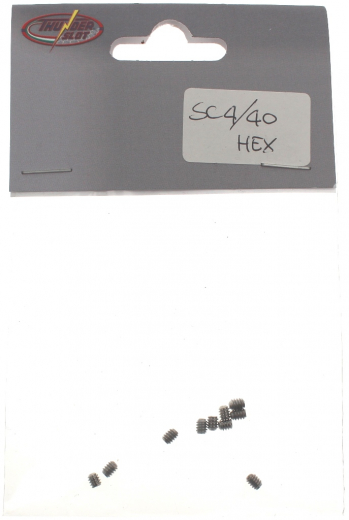 Thunderslot Ersatzteile + Zubeh�r SC440HEX Innensechskantschrauben 4/40" f�r Felgen/Getriebe (10 St�ck)