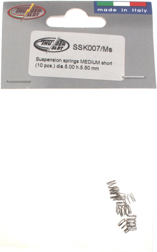 Thunderslot Ersatzteile + Zubeh�r SSK007MS Fahrwerksfedern mittel kurz (10 St�ck)