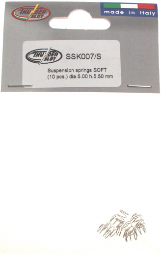 Thunderslot Ersatzteile + Zubeh�r SSK007S Fahrwerksfedern soft (10 St�ck)