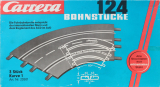Carrera 124 20501 Kurve 1/60 �, 3 St�ck