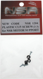 NSR Zubeh�r 801204 Plastic Cup+Screw (3+3) for NSR Motor Support