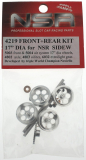NSR Zubeh�r 804219 Front + Rear Kit 17\" Wheels SW NSR