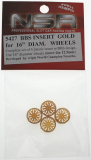 NSR Zubeh�r 805427 Hubcap 16\" BBS Gold (4)