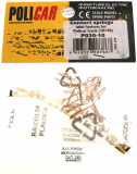Policar Zubeh�r PCP030-10 Bahnst�ck-Stromeinspeisungsclips m.Stecker f.Autorennbahnen 1:32 POLICAR Racing Track System