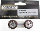 Scaleauto Zubeh�r SC2402P Komplettr�der �23x11mm ProComp-3 Moosgummi m.�17mm Alufelgen f.�3mm 23x11mm ProComp-3 �17mm f.�3mm