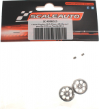 Scaleauto Zubeh�r SC4086D25 Felgen SCALEAUTO �16x10mm SCALEAUTO Monza-2 AIR Flex- System (Aluminium) gelocht m.Au�enhump f.�2,38mm
