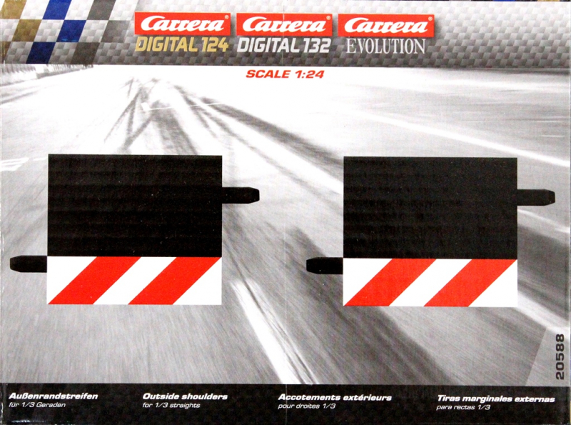 20588 1 Stück Randstreifen 1/3 Gerade Carrera Digital 132-124 Evolution 