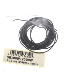 SRP Zubeh�r SR186W120D8W SRP Ultra-Flex �1,1 mm (03630) � 0,10 mm�, feinste Kupferlitze, Silikonisolierung, Schwarz, 50 cm, zum Selbstabl�ngen Lead Wires (03630) 250cm