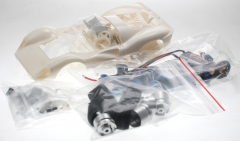 BRM Fahrzeuge BRM205 Ferrari 330P4/412P White Kit Rennversion, Metall-Chassis