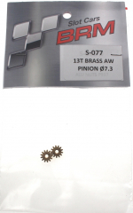 BRM Zubehr BRS-077 Motorritzel 13Z 7,3mm Messing f.Slotcars 1:24 BRM