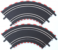 Carrera Go!!! / Digital 143 61603og Kurve 1/90, 2 Stck gebraucht