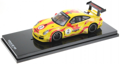 NSR Fahrzeuge 800637AW Porsche 997 YELLOW Hippie #2 Psychedelic Livery