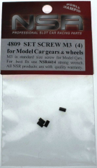 NSR Zubeh�r 804809 Set screw M3 - 2 mm axle (4 St�ck)