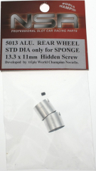 NSR Zubeh�r 805013 3/32 Alu Wheels f/Sponge 13.3mm x 11mm (2)