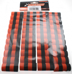 Scaleauto Dekoration SC10224C Reifenstapel 40 x 200 mm, Orange-Schwarz, EVA-Schaumgummi, mit separater Standfu�halterung