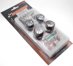 Scaleauto Zubeh�r SC8200C7 SPORT XL Universal Sidewinder-Fahrwerk LM1, Alu-Carbon-Stahl m.Radstand 104-124mm mit Motor