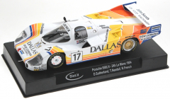 Slot.it Fahrzeuge SICA02M Porsche 956 Langheck No. 17 in Rennversion mit Kunstoff-Chassis