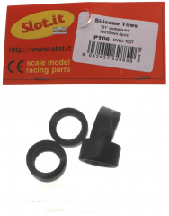 Slot.it Zubeh�r SIPT06 Reifen �14,2x8,0mm dwg 1027 Slicks S1 Silikon