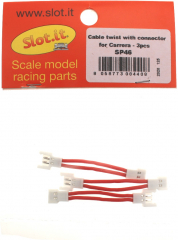 Slot.it Zubeh�r SISP46 Kabel-Adapter Kupfer verzinnt m.Silikon inkl.Stecker/Buchsen f.Anschlusskabel-Set f.Slotcars 1:32 CARRERA
