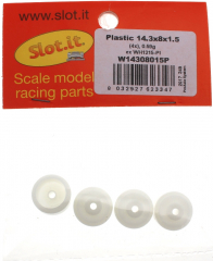 Slot.it Zubeh�r SIW14308015P Felgen �14,3x8x1,5mm f.�2,38mm Platik (ex-WH1215PL)