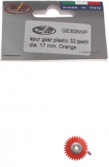 Thunderslot Ersatzteile + Zubehr GE30SWP Spurzahnrad Kunststoff 30 Zhne 17mm (orange)
